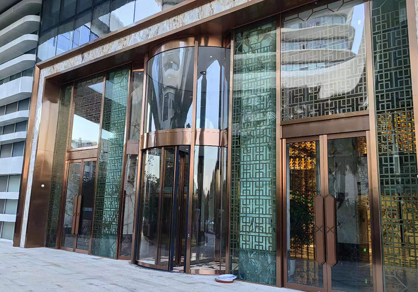 宁德铂骊酒店项目 双层两翼旋转门